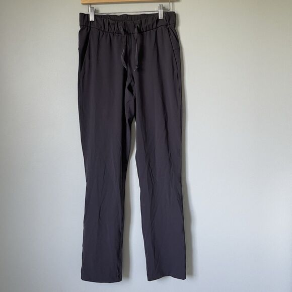 lululemon athletica Pants - Lululemon On The Fly Athletic Performance Pants Black Gray Women's 6 Tall 31.5"
